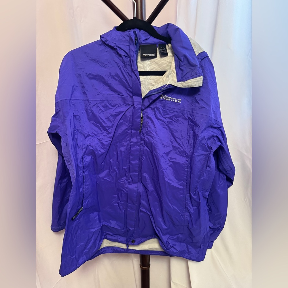 Marmot Purple Hooded Windbreaker Jacket